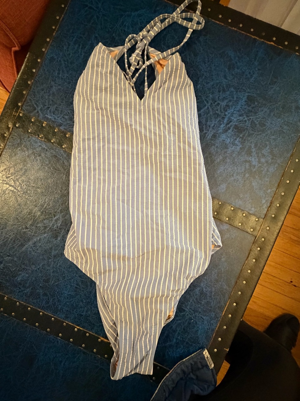 J. Crew seersucker one piece